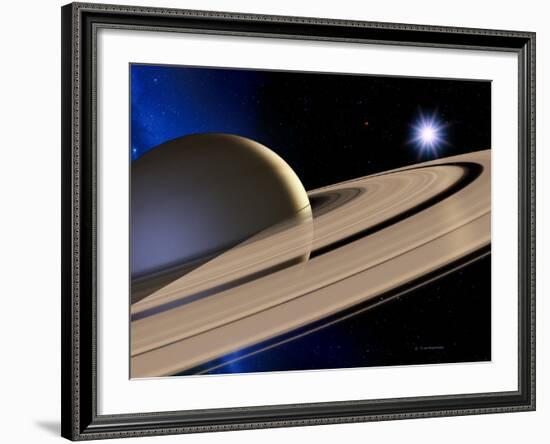 Saturn's Rings-Detlev Van Ravenswaay-Framed Photographic Print