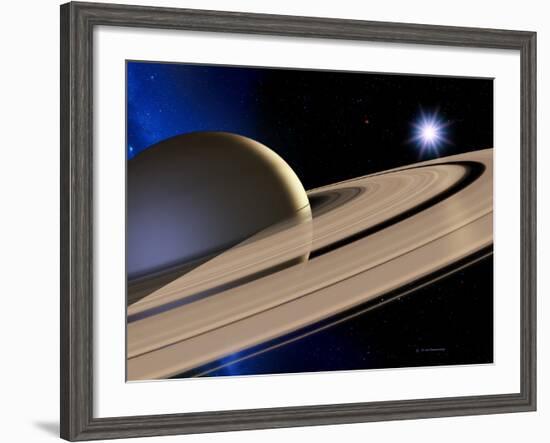 Saturn's Rings-Detlev Van Ravenswaay-Framed Photographic Print