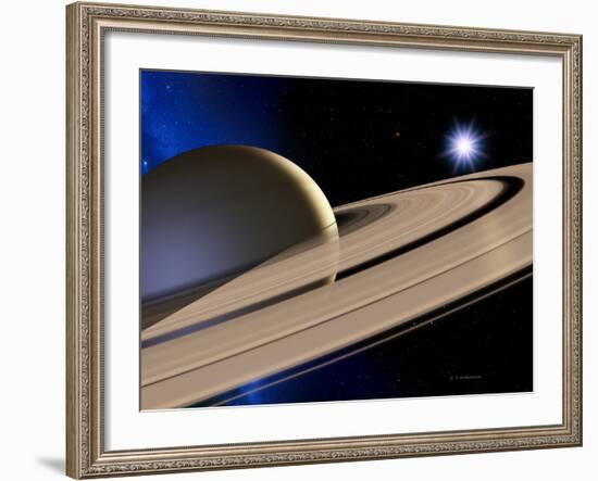 Saturn's Rings-Detlev Van Ravenswaay-Framed Photographic Print