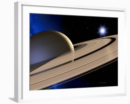 Saturn's Rings-Detlev Van Ravenswaay-Framed Photographic Print