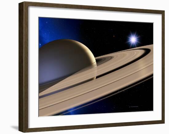 Saturn's Rings-Detlev Van Ravenswaay-Framed Photographic Print