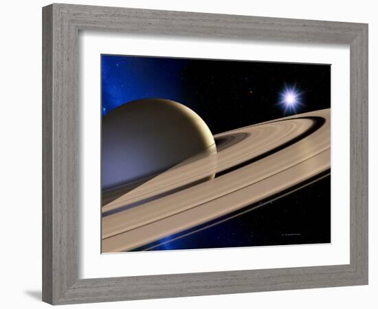 Saturn's Rings-Detlev Van Ravenswaay-Framed Photographic Print