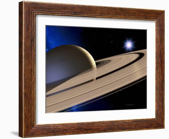 Saturn's Rings-Detlev Van Ravenswaay-Framed Photographic Print