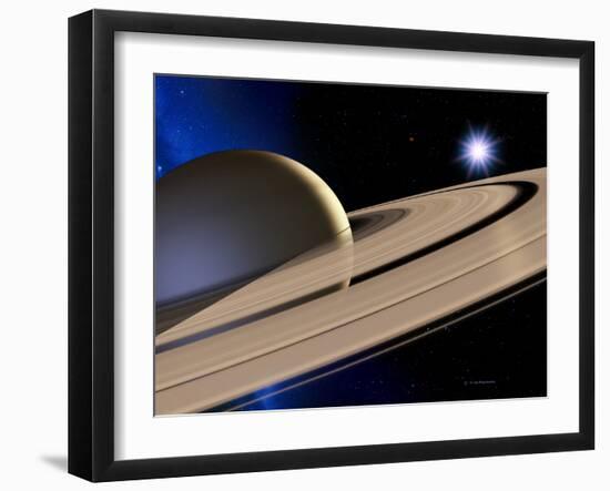 Saturn's Rings-Detlev Van Ravenswaay-Framed Photographic Print