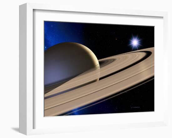 Saturn's Rings-Detlev Van Ravenswaay-Framed Photographic Print