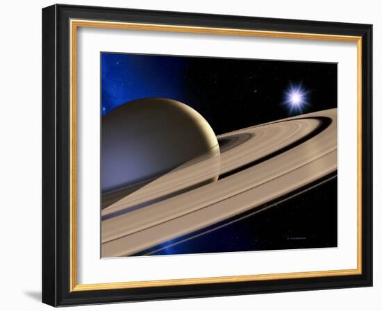 Saturn's Rings-Detlev Van Ravenswaay-Framed Photographic Print