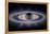 Saturn Silhouetted, Cassini Image-null-Framed Premier Image Canvas