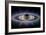 Saturn Silhouetted, Cassini Image-null-Framed Photographic Print