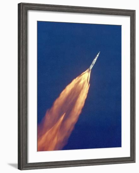 Saturn V Missile Launches the Apollo 11 Moon Mission, July 16, 1969-null-Framed Photo