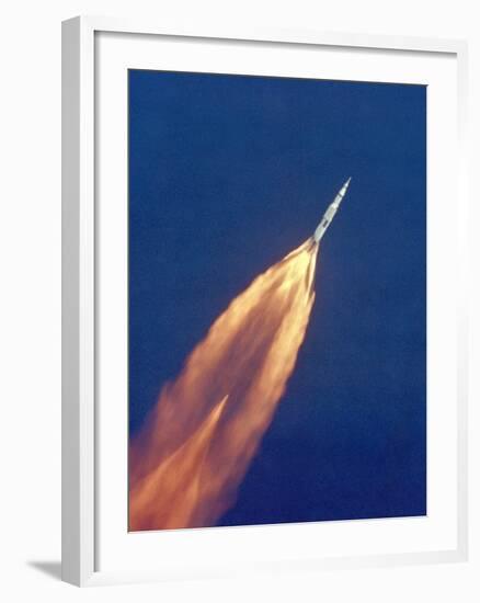 Saturn V Missile Launches the Apollo 11 Moon Mission, July 16, 1969-null-Framed Photo