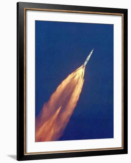 Saturn V Missile Launches the Apollo 11 Moon Mission, July 16, 1969-null-Framed Photo