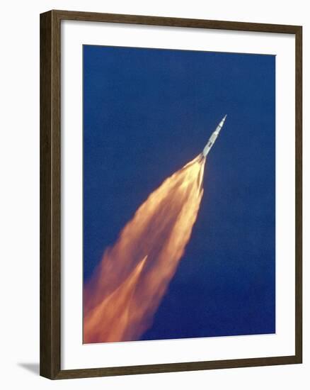 Saturn V Missile Launches the Apollo 11 Moon Mission, July 16, 1969-null-Framed Photo