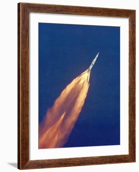 Saturn V Missile Launches the Apollo 11 Moon Mission, July 16, 1969-null-Framed Photo