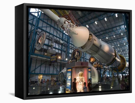 Saturn V Rocket, Command and Service Modules, and a Space Suit from Apollo 13-Nick Servian-Framed Premier Image Canvas