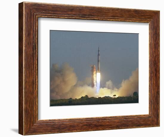 Saturn V Rocket--Framed Photographic Print