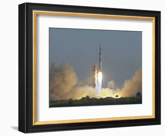 Saturn V Rocket--Framed Photographic Print