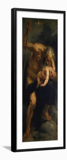 Saturn Verschlingt Eines Seiner Kinder, 1636/1638-Peter Paul Rubens-Framed Giclee Print