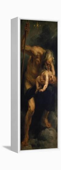 Saturn Verschlingt Eines Seiner Kinder, 1636/1638-Peter Paul Rubens-Framed Premier Image Canvas