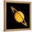 Saturn with Two Moon-null-Framed Premier Image Canvas