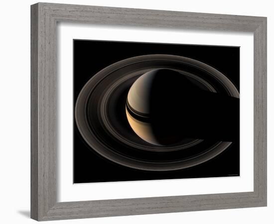 Saturn-Stocktrek Images-Framed Photographic Print