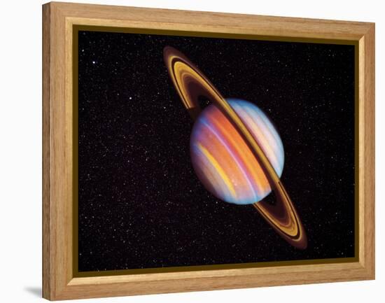 Saturn-null-Framed Premier Image Canvas