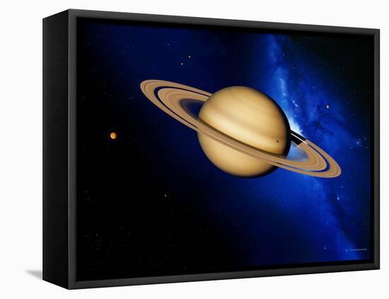 Saturn-Detlev Van Ravenswaay-Framed Premier Image Canvas