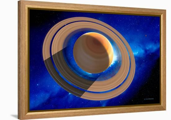 Saturn-Detlev Van Ravenswaay-Framed Premier Image Canvas