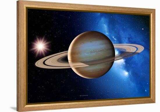 Saturn-Detlev Van Ravenswaay-Framed Premier Image Canvas