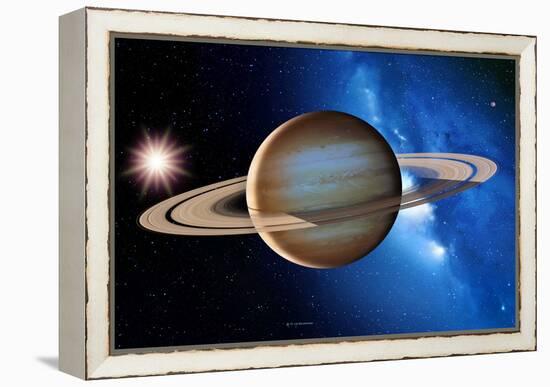 Saturn-Detlev Van Ravenswaay-Framed Premier Image Canvas