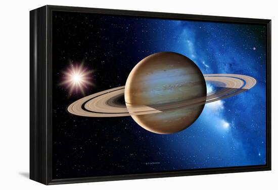 Saturn-Detlev Van Ravenswaay-Framed Premier Image Canvas