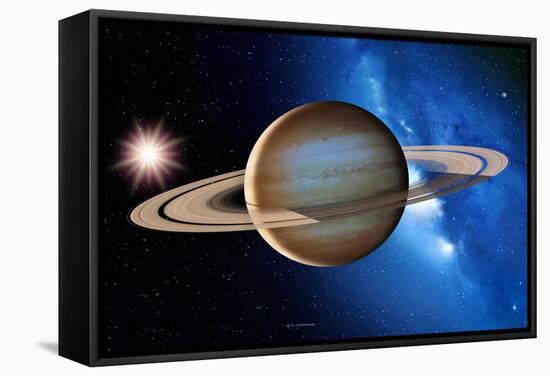 Saturn-Detlev Van Ravenswaay-Framed Premier Image Canvas