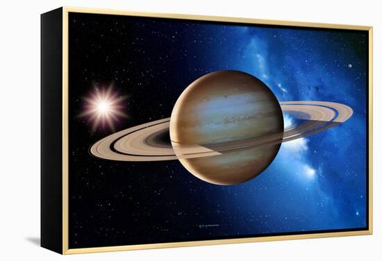 Saturn-Detlev Van Ravenswaay-Framed Premier Image Canvas