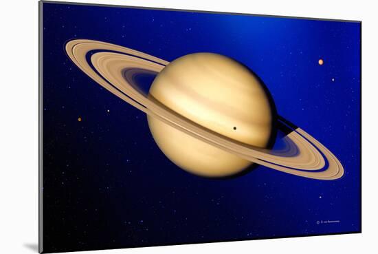 Saturn-Detlev Van Ravenswaay-Mounted Photographic Print