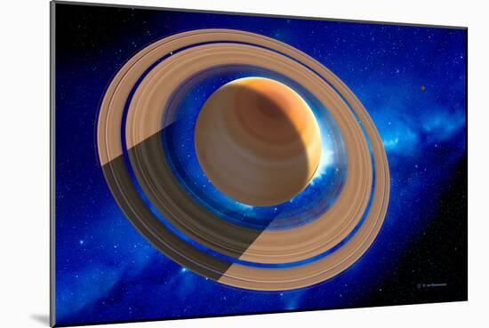 Saturn-Detlev Van Ravenswaay-Mounted Photographic Print