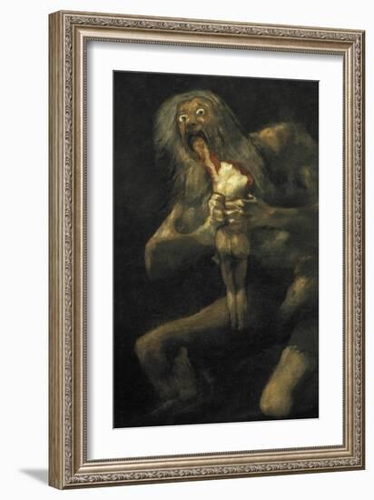 Saturn-Francisco de Goya-Framed Art Print