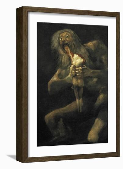 Saturn-Francisco de Goya-Framed Art Print