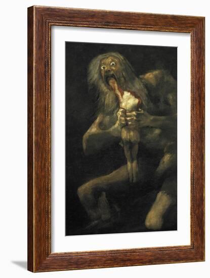 Saturn-Francisco de Goya-Framed Art Print