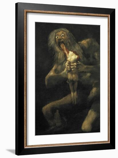 Saturn-Francisco de Goya-Framed Art Print