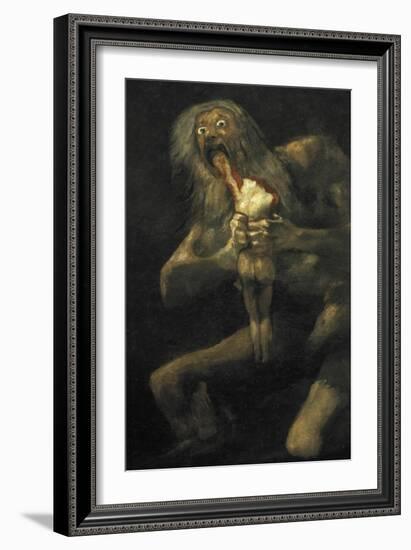 Saturn-Francisco de Goya-Framed Art Print