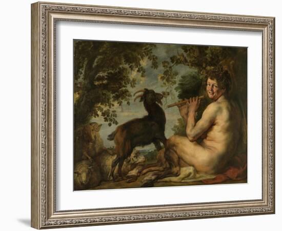 Satyr, 1630-1640-Jacob Jordaens-Framed Giclee Print