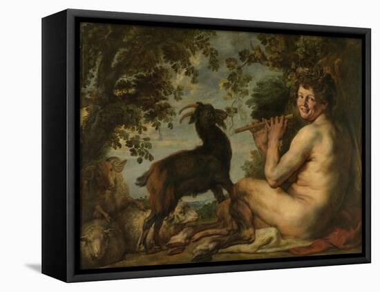 Satyr, 1630-1640-Jacob Jordaens-Framed Premier Image Canvas