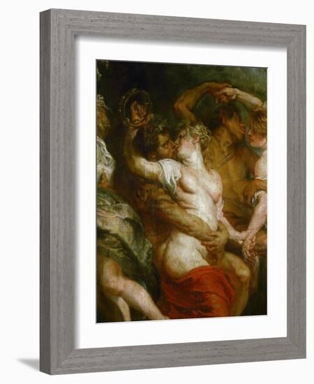 Satyr Embracing a Bacchante-Peter Paul Rubens-Framed Giclee Print