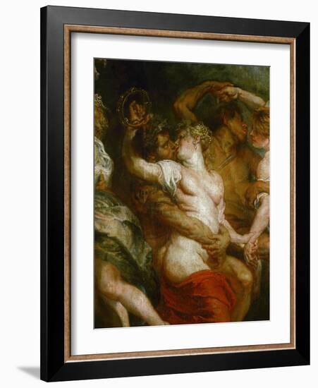 Satyr Embracing a Bacchante-Peter Paul Rubens-Framed Giclee Print