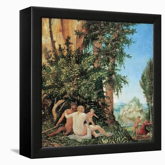 Satyr Family-Albrecht Altdorfer-Framed Premier Image Canvas