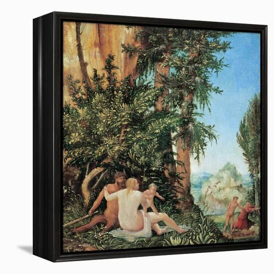 Satyr Family-Albrecht Altdorfer-Framed Premier Image Canvas