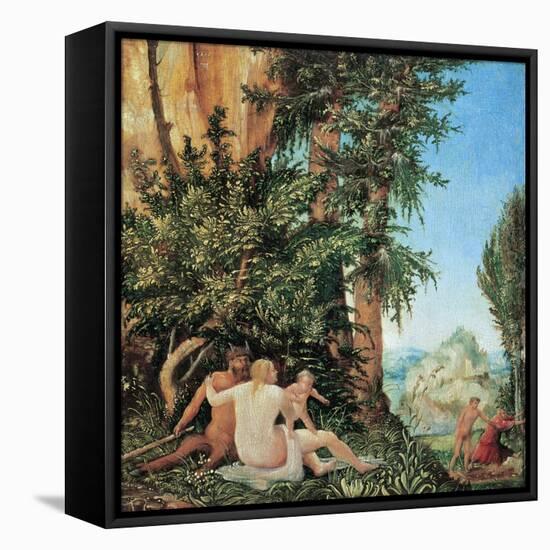 Satyr Family-Albrecht Altdorfer-Framed Premier Image Canvas