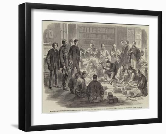 Satzuma's Envoys Paying the Indemnity Money at Yokohama for the Murder of Mr Richardson-null-Framed Giclee Print