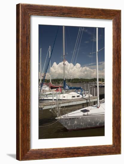 Sauagtuck Marina, Saugatuck, Michigan ‘10-Monte Nagler-Framed Photographic Print