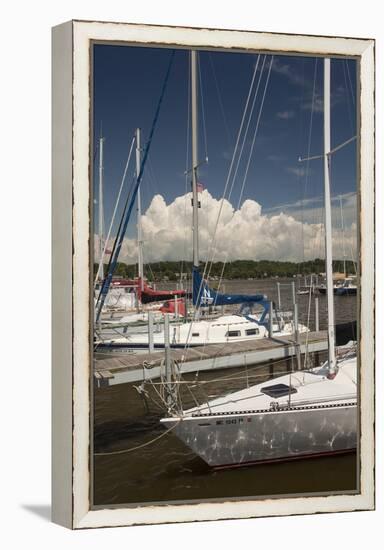 Sauagtuck Marina, Saugatuck, Michigan ‘10-Monte Nagler-Framed Premier Image Canvas