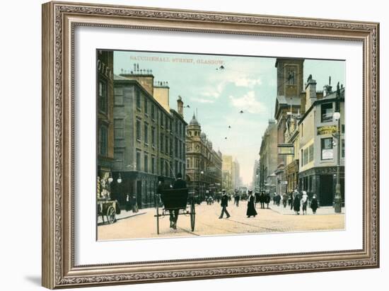 Sauchiehall Street, Glasgow, Scotland-null-Framed Art Print